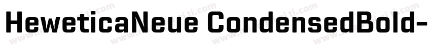 HeweticaNeue CondensedBold字体转换